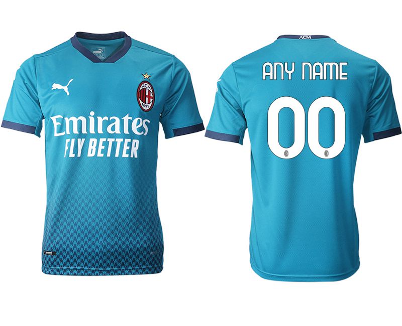 Men 2020-2021 club AC milan away aaa version customized blue Soccer Jerseys->st.louis blues->NHL Jersey